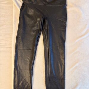 SPANX faux leather Black Leggings